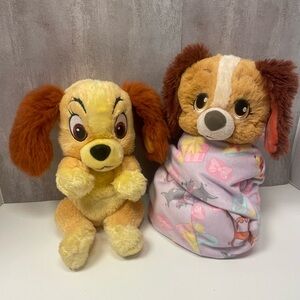 Disney Babies Lady & the Tramp Plush Lot.